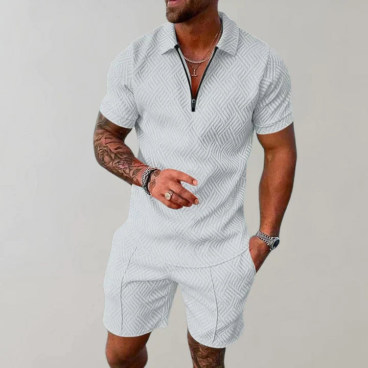 Oliver Men's Summer Set – Breathable Cotton and Linen with Lightweight Elegant Comfort